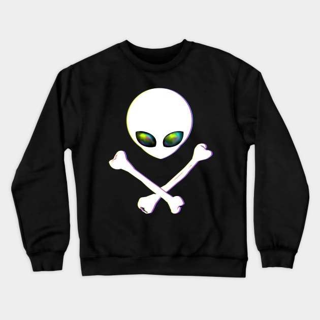 Alien Crossbones Crewneck Sweatshirt by ActualLiam